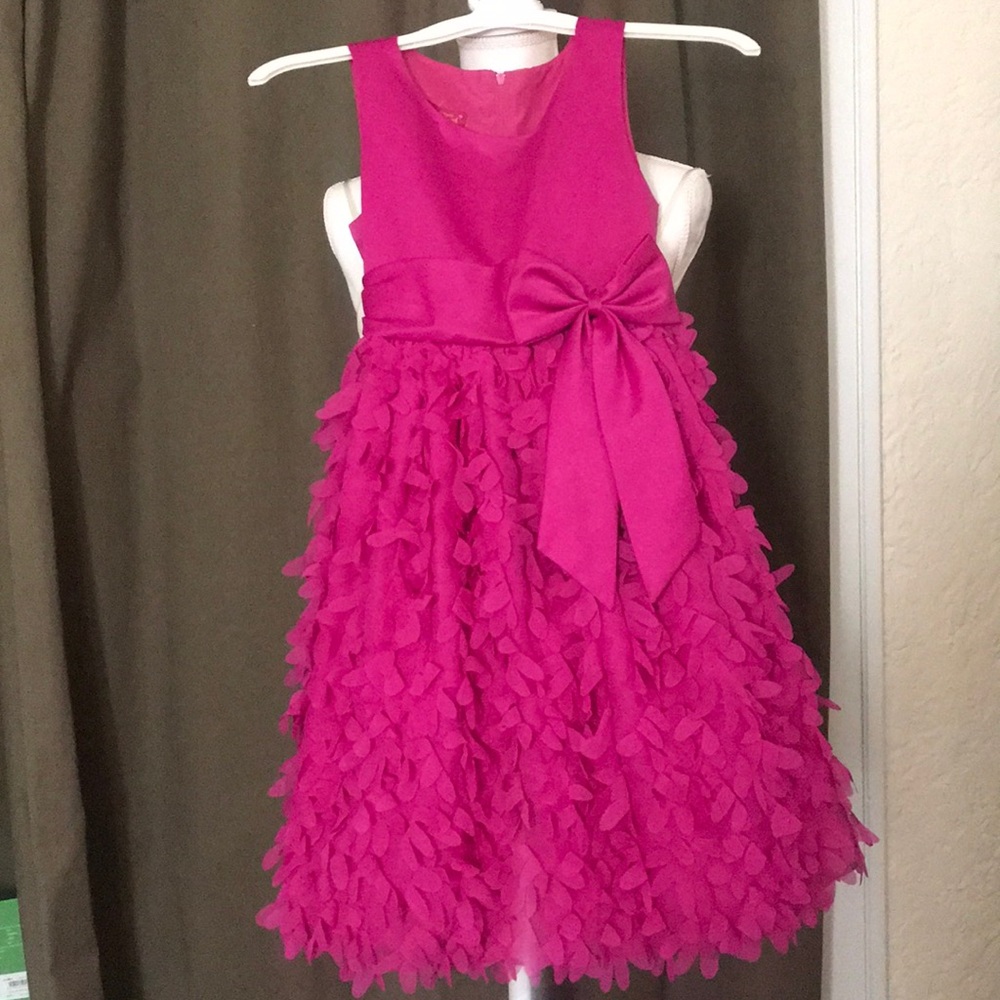 Girls 3D petals dress
